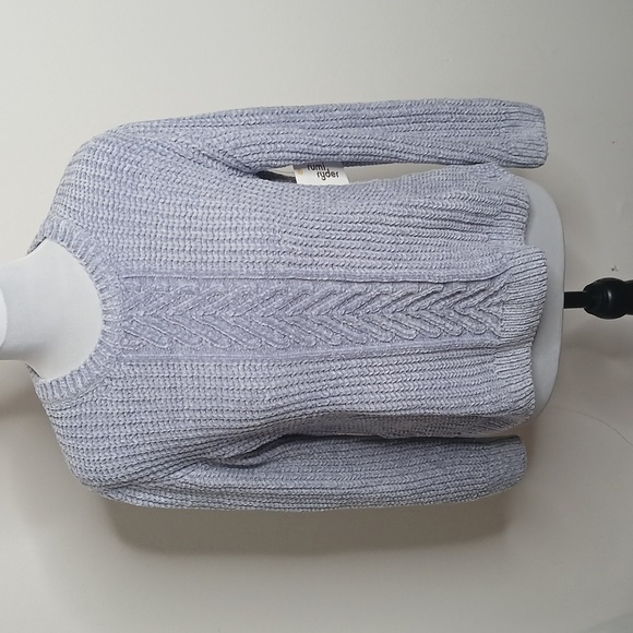 Rumi + Ryder the chenille cable knit sweater size 12 large - Picture 2 of 13